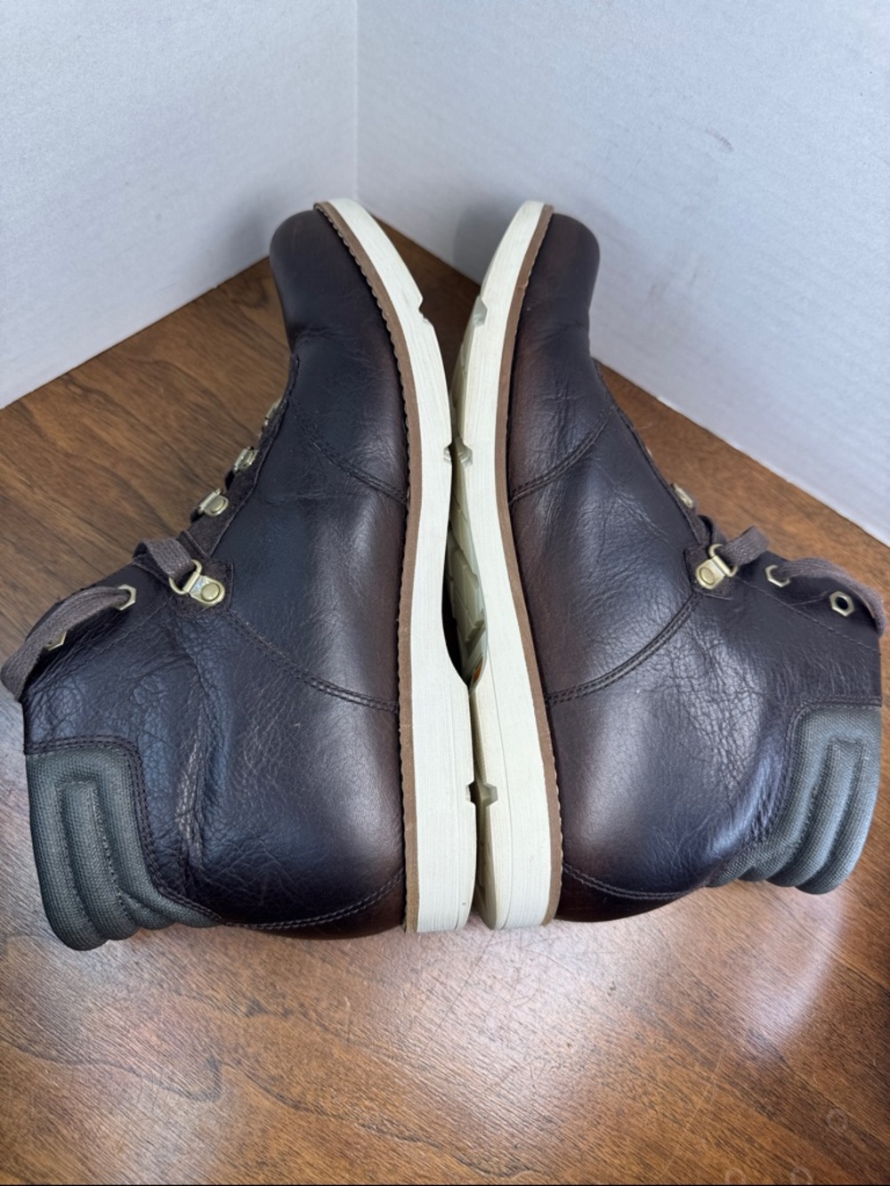 Timberland Womens Earthkeepers Mosley Brown Oiled Leather Lace-up Boots, sz 9.5 - Picture 10 of 15
